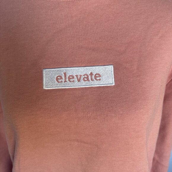 Pink Sweatshirt Elevate Size Large San Francisco Work Shirt Brand 0289 - Picture 8 of 9